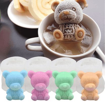 3D Bear Silicone Ice Mold (Each) - DMC Wholesale