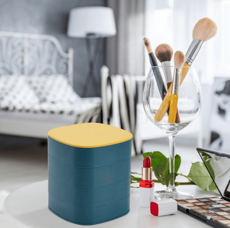 Jewellery Box with Mirror (4 Tier) - DMC Wholesale