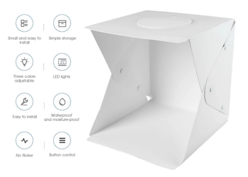 Portable Photo Studio Lightbox (40x40cm)
