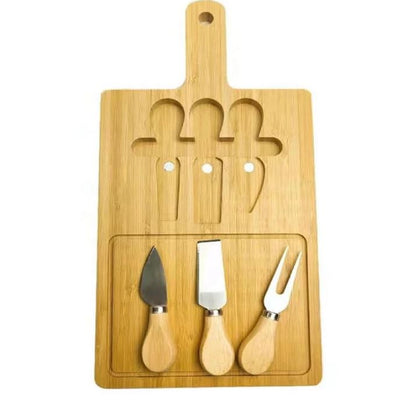 Wooden Trio Cheese Board Set