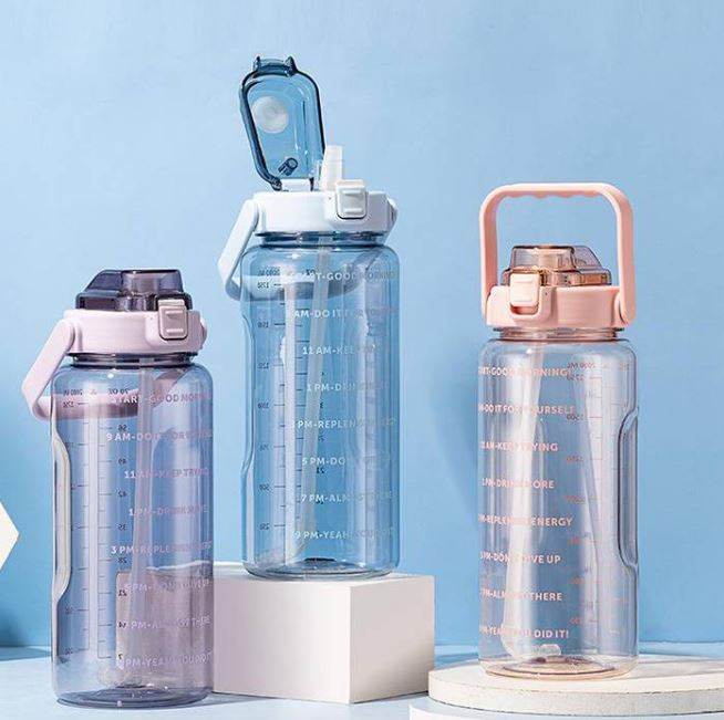 Combo: Clear Motivational Bottle (2 pcs) - DMC Wholesale