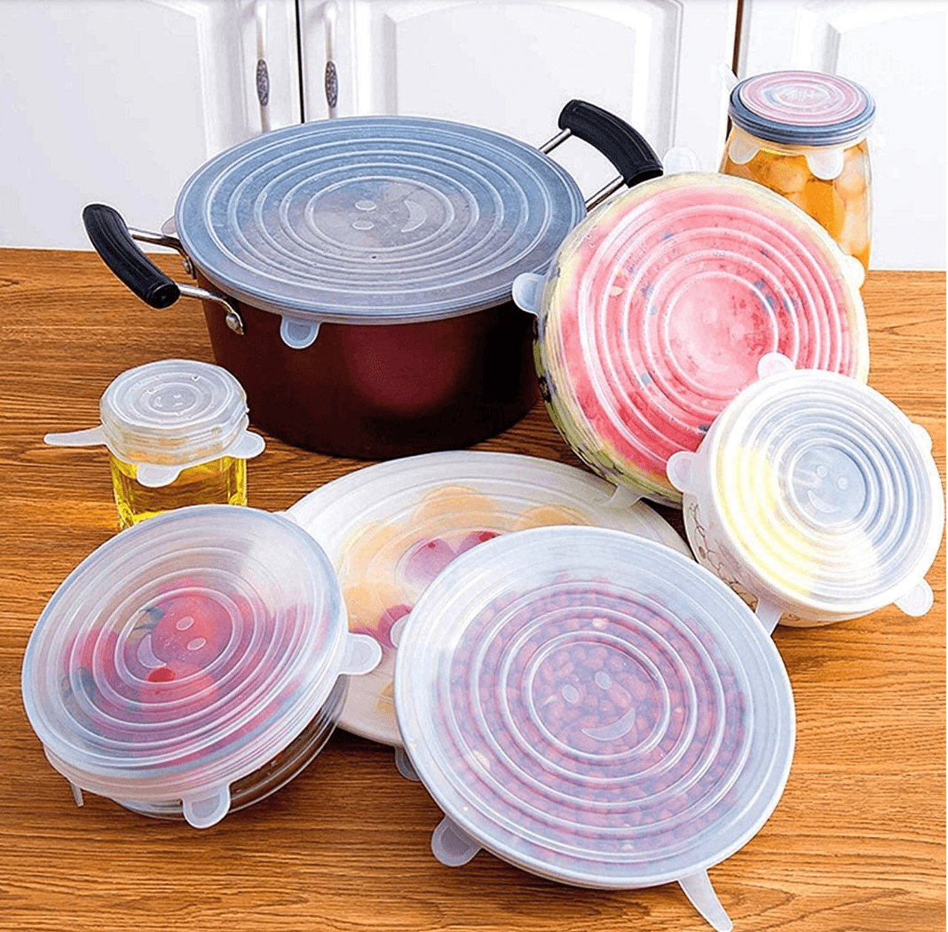 Reusable Stretch Silicone Lids (6 pcs) - DMC Wholesale