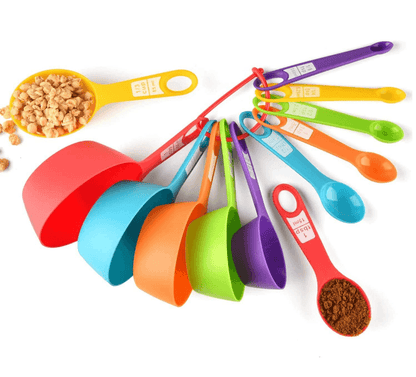 Plastic Measuring Scoop And Spoon Set (10 pcs) - DMC Wholesale