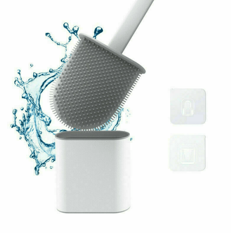 Silicone Flex Toilet Brush With Holder - DMC Wholesale
