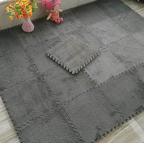 Fluffy Interlocking Carpet (9 pcs) - Alt View