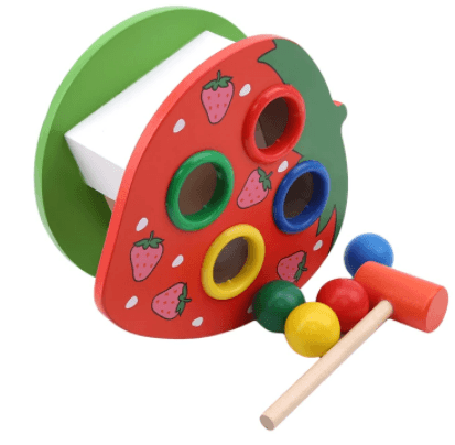 Educational Strawberry Knock Table - Alt View