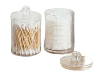 Cotton Swab And Cotton Pad Cosmetic Organiser