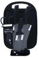 Kitchen Knife Set with Cutting Board (7 pcs)(Red) - DMC Wholesale