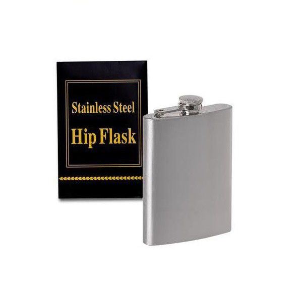 Hip Flask Silver Stainless Steel