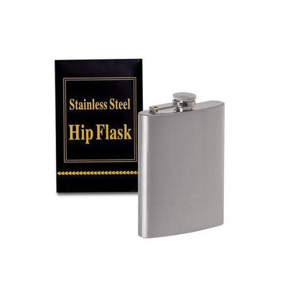 Hip Flask Silver Stainless Steel