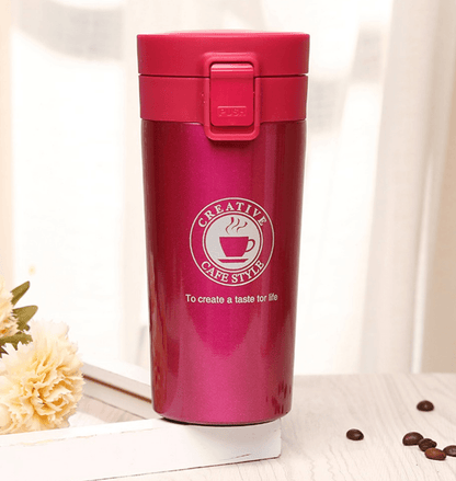Double Wall Vacuum Insulated Travel Coffee Cup (380ml) - DMC Wholesale