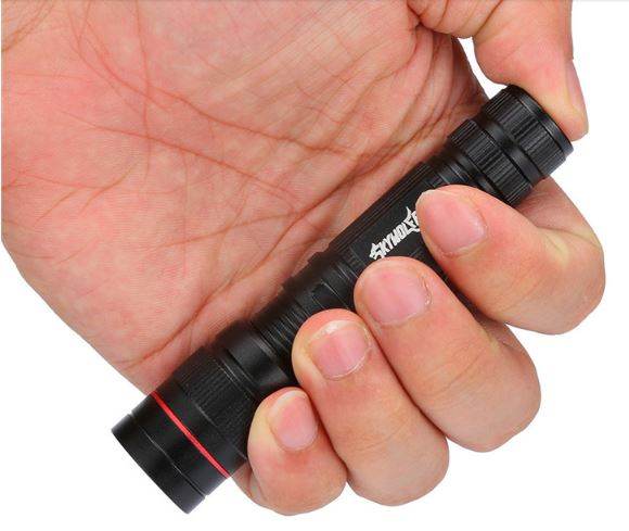 Outdoor LED Portable Rechargeable Aluminium Flashlight Gem Torch - DMC Wholesale
