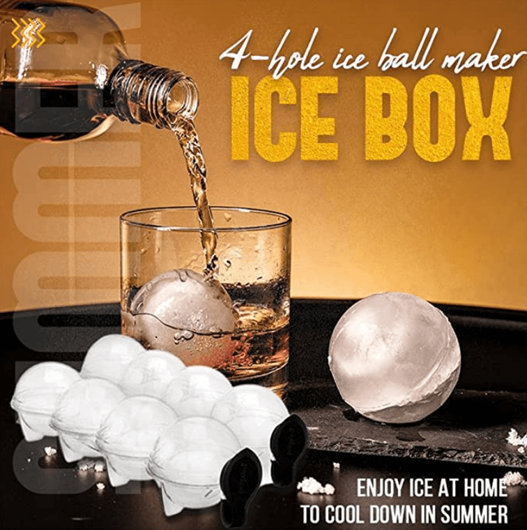 DIY 4 Holes Round Ice Ball Tray - DMC Wholesale