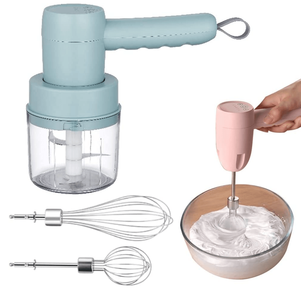3in1 Cordless Hand Mixer, Whisk and Chopper - DMC Wholesale