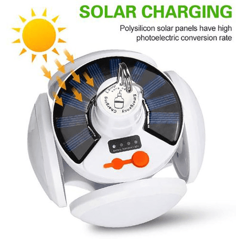 Solar Emergency Charging Lamp - Alt View