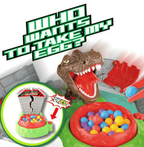 Caution Dinosaur Fun Activity Board Game - Alt View