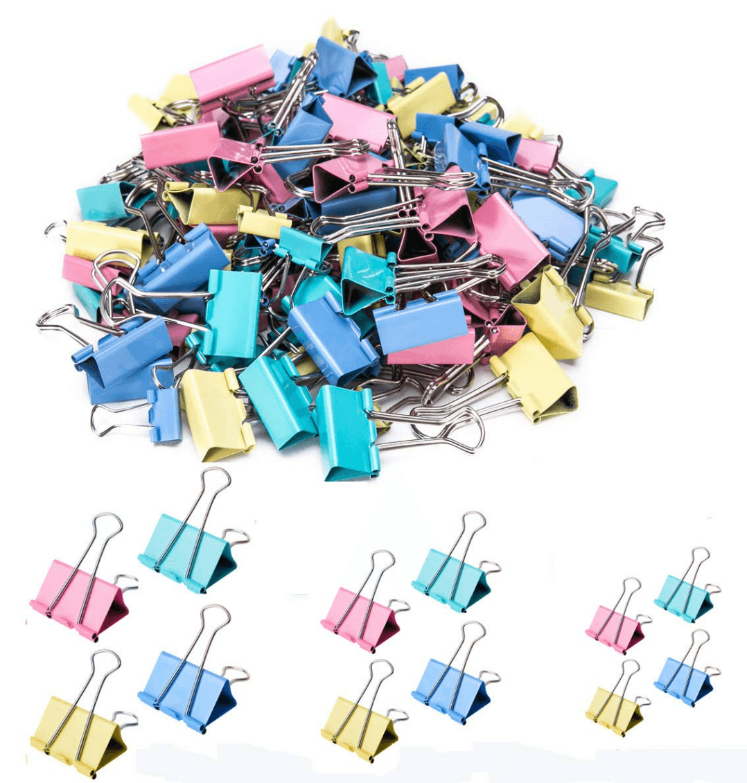 Colourful Binder Clips (25mm)(48 pcs) - DMC Wholesale