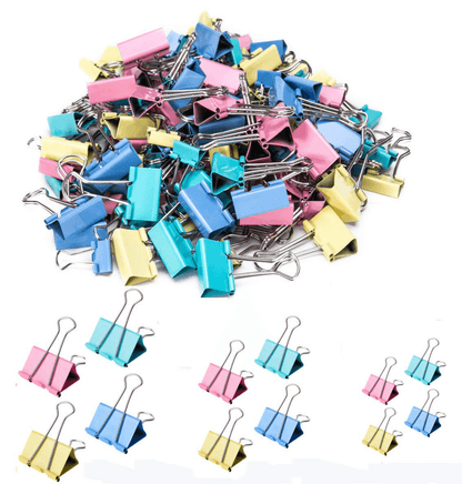 Colourful Binder Clips (25mm)(48 pcs) - DMC Wholesale