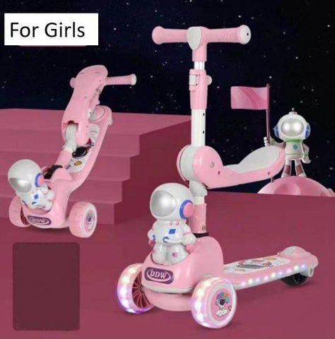 Astronaut Three Wheel Scooter - Alt View