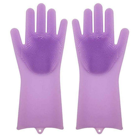 Multifunctional Silicone Pet Scrub Gloves - Alt View