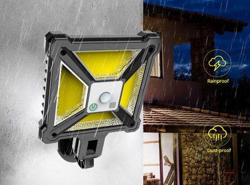 Square Motion Sensor Solar Street Lamp - DMC Wholesale