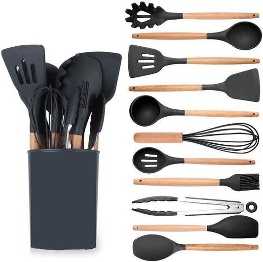 Silicone Utensil Set (12 pcs) - DMC Wholesale