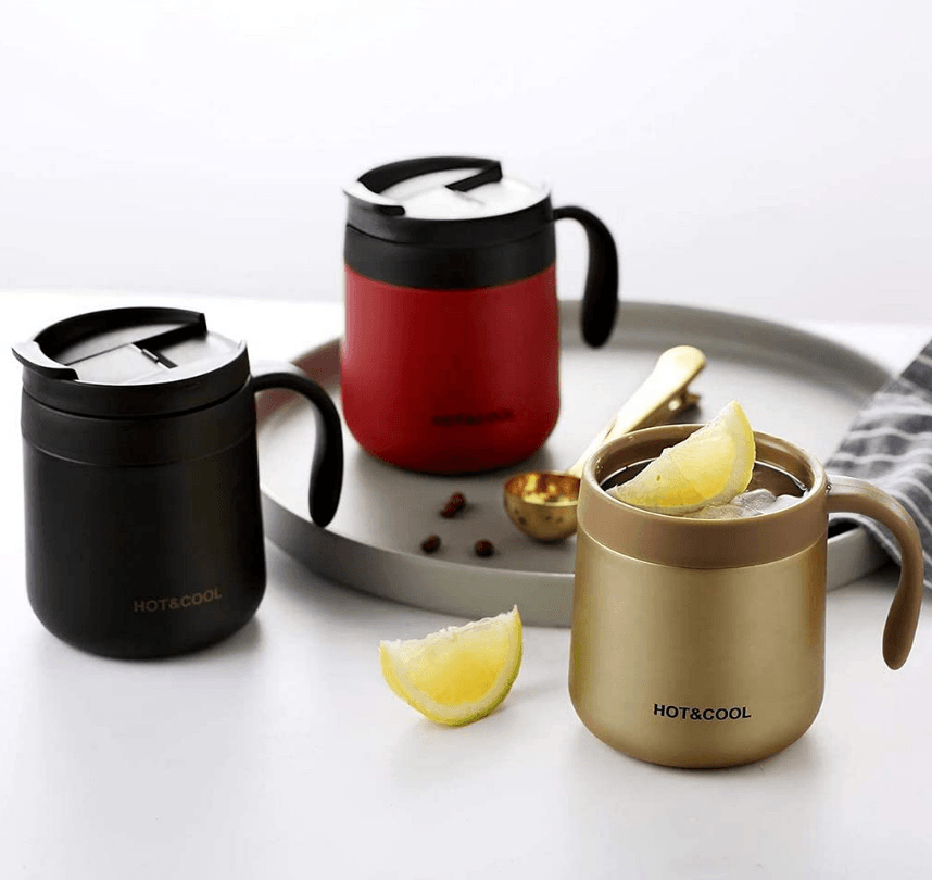 Double Steel Thermos Coffee Mug (500ml) - DMC Wholesale
