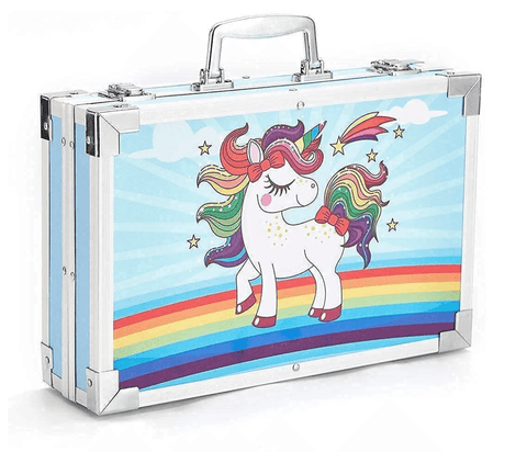Unicorn Art Set With Aluminum Casing (145pc) - Alt View