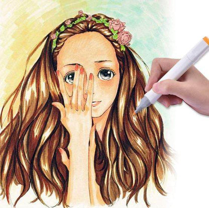 Coloured Dual Marker And Highlighter Pen Set (60 pcs) - DMC Wholesale