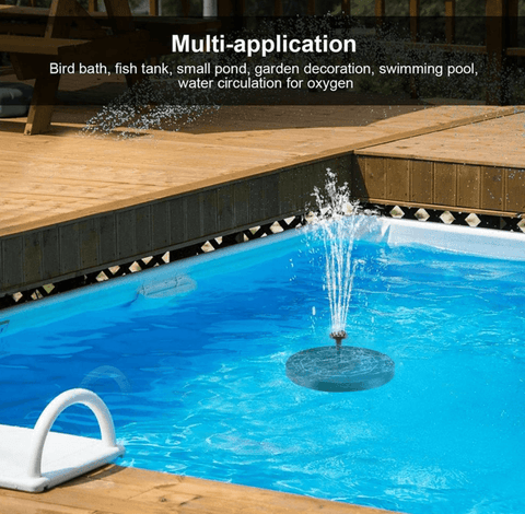 Solar Powered Fountain Pond Pump - Alt View