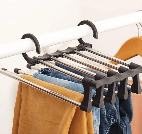 5in1 Space Saver Organizer Hanger for Trousers - Alt View