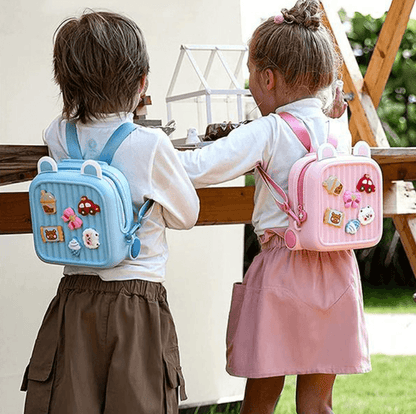 Cute Lightweight Waterproof Backpack For Children (Blue) - DMC Wholesale