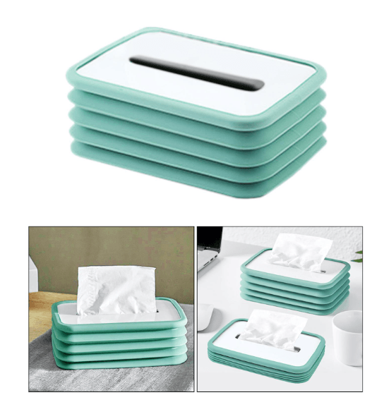 Foldable Silicone Tissue Box - DMC Wholesale