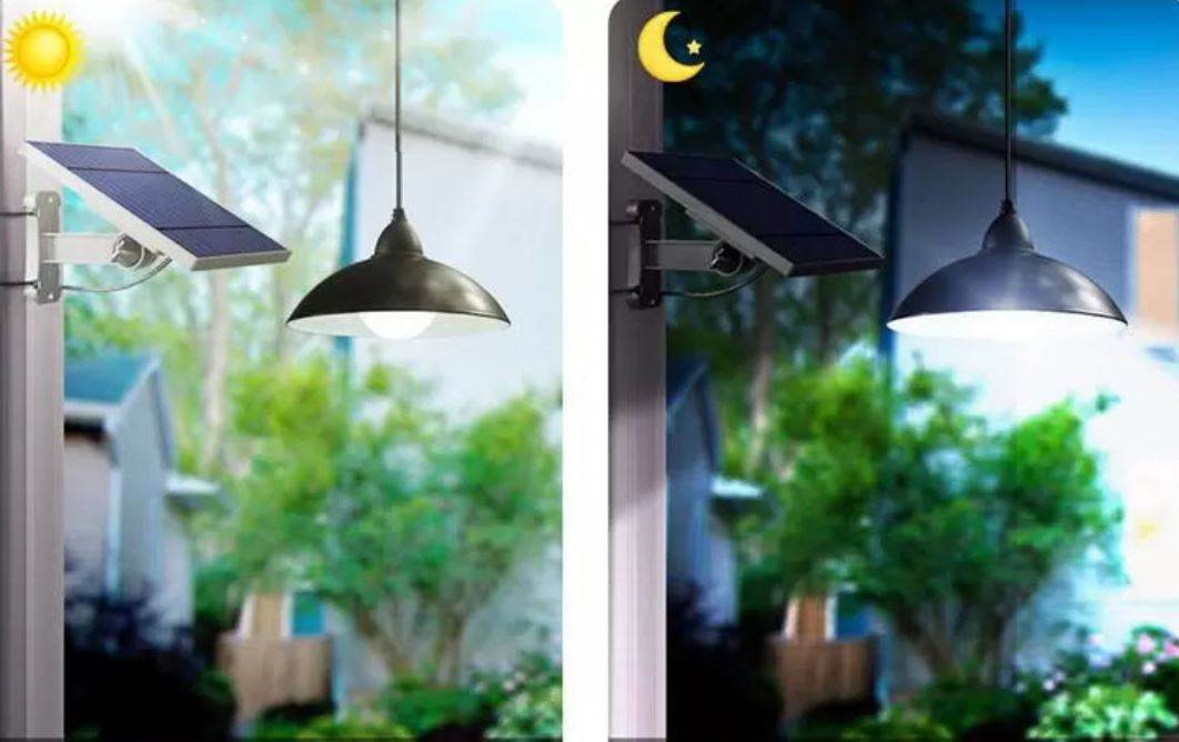 Solar LED Hanging Pendant Light - DMC Wholesale