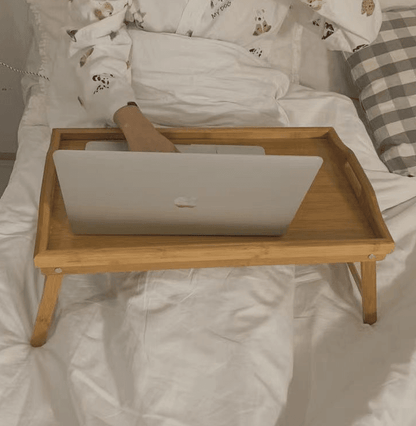 Bamboo Folding Table And Tray - DMC Wholesale