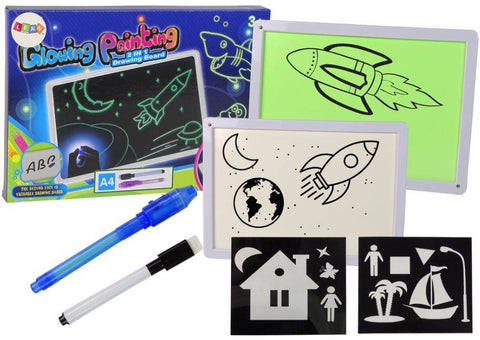 2in1 Glow Painting Board For Kids (A4) - Alt View