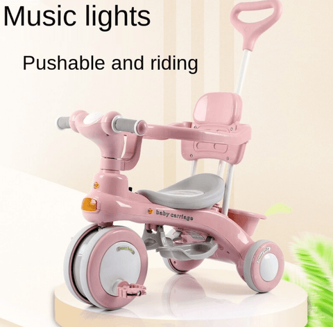 Tricycle Stroller With Lights And Music For Children