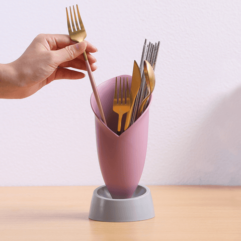 Multifunctional Cutlery And Decorative Holder - Alt View