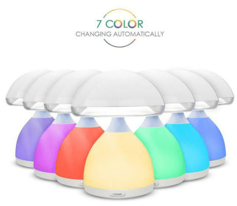 Rechargeable Colourful Eye Mushroom Lamp (17cm) - Alt View