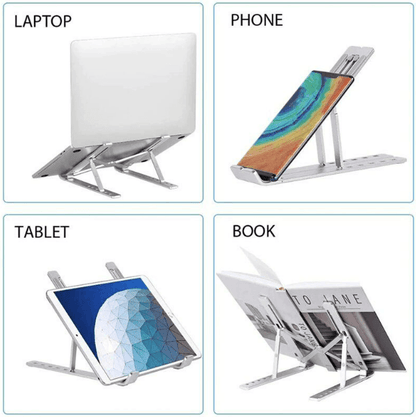 Adjustable Aluminium Foldable Notebook Stand - DMC Wholesale