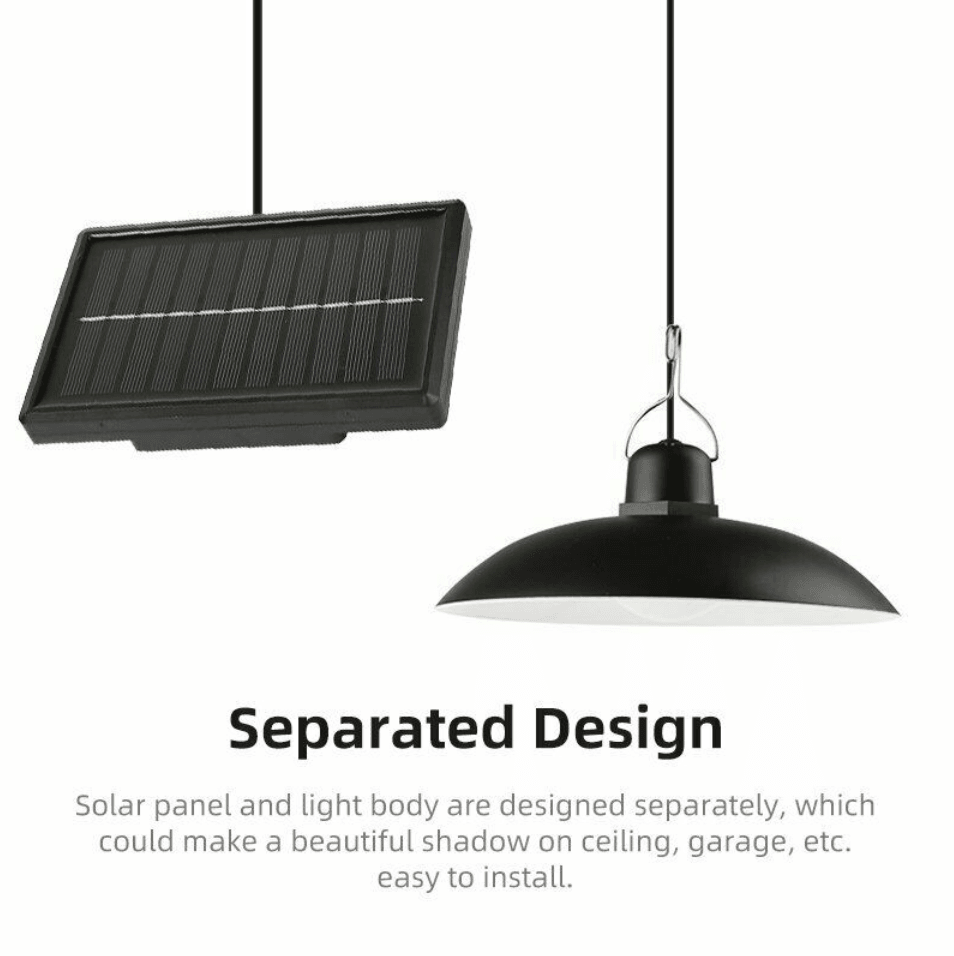 Solar LED Hanging Pendant Light - DMC Wholesale