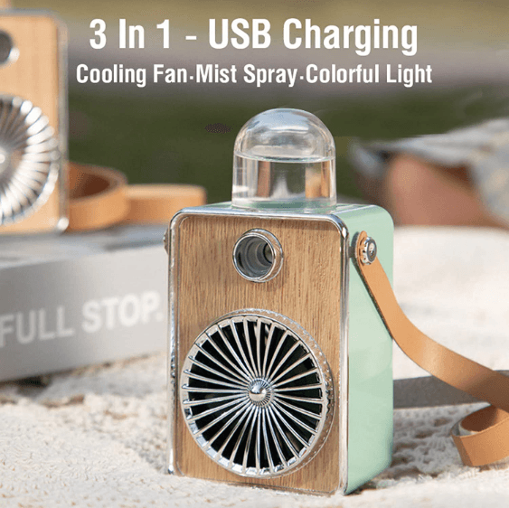 Mini Portable Retro Spray Fan - DMC Wholesale