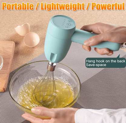3in1 Cordless Hand Mixer, Whisk and Chopper - DMC Wholesale