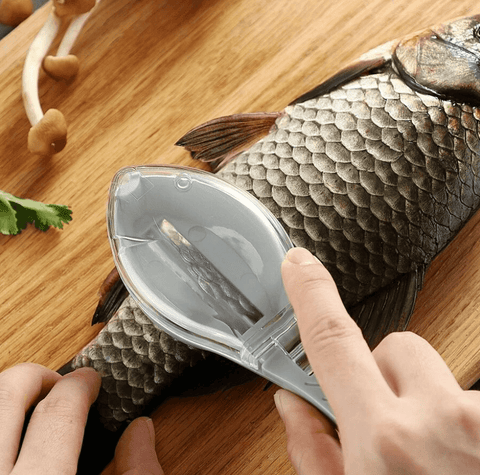Fish Scale Remover With Lid - Alt View
