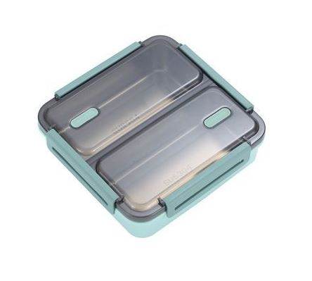 Plastic Insulated Lunch Box (Green) - DMC Wholesale