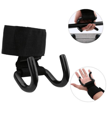 Weightlifting Rod Hook Wrist Support Strap (2 pcs) - Alt View