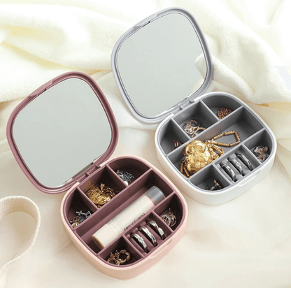 Jewellery Storage Box With Mirror (Each) - DMC Wholesale