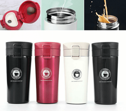 Double Wall Vacuum Insulated Travel Coffee Cup (380ml) - DMC Wholesale