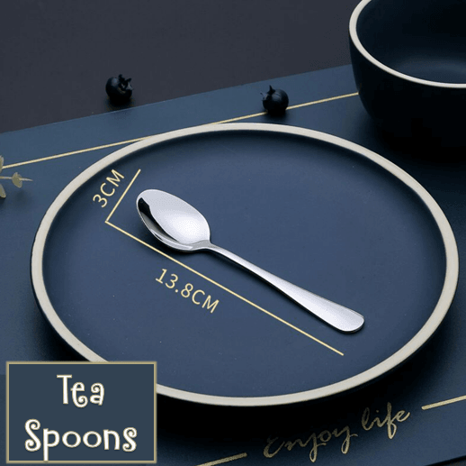 Stainless Steel Tea Spoon Set (6 pcs) - DMC Wholesale