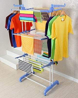 Foldable Steel Cloth Hanger (3 Tier) - DMC Wholesale